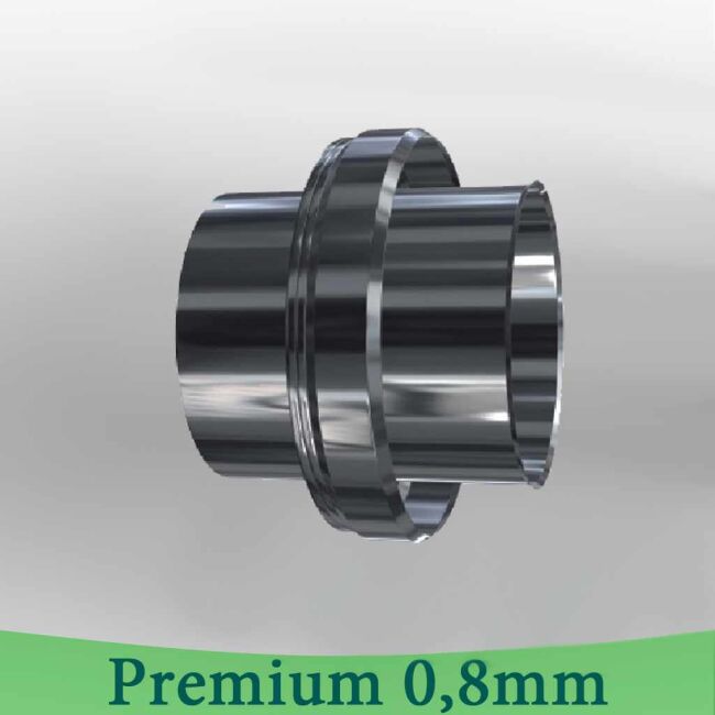 Edelstahlschornstein 0,8mm Premium Übergang DW Endstück EW DW 100