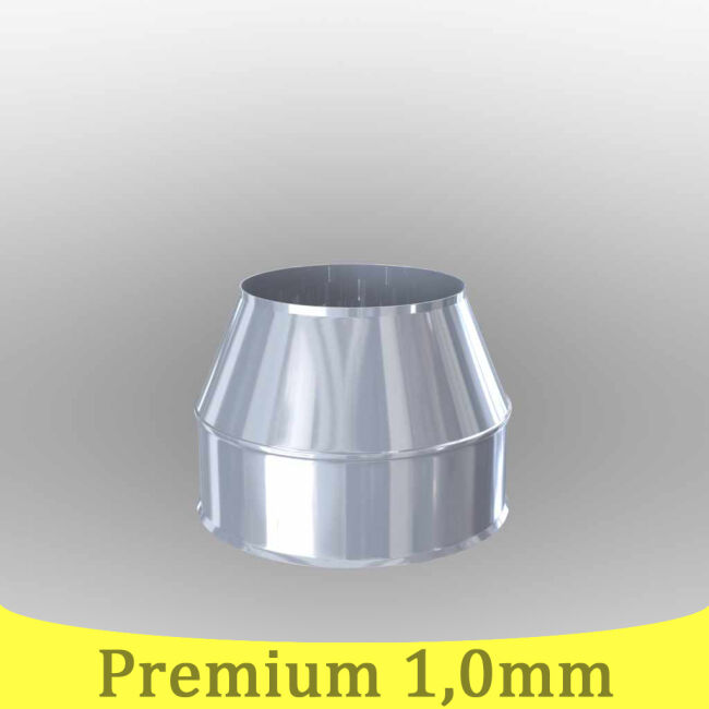Edelstahlschornstein 1,0mm Premium Mündungsabschluß DW 500