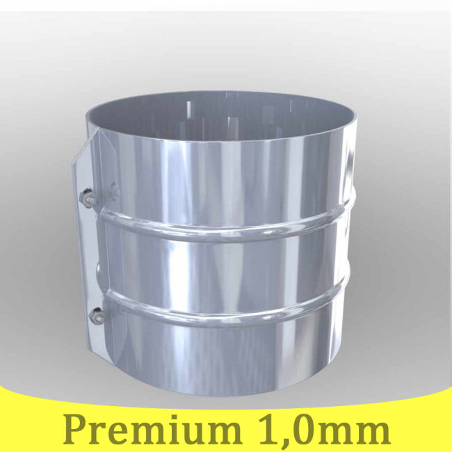Edelstahlschornstein Klemmband statisch DW 450