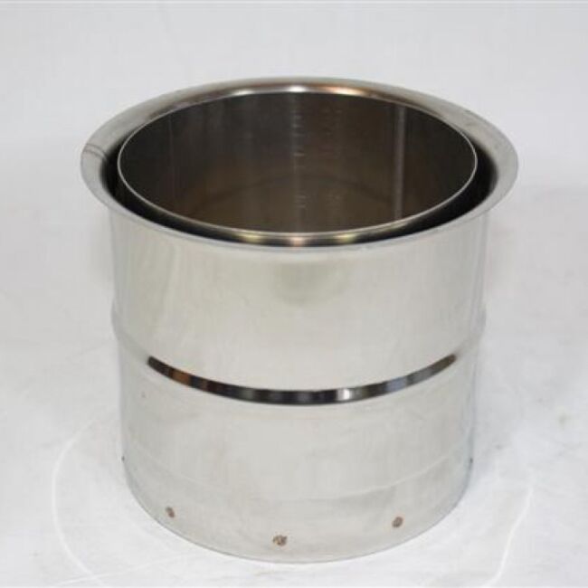 Edelstahl-Wandfutter doppelt DN 110 mm
