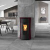 Edilkamin Pelletofen Cherie 11 Evo Keramik bordeaux