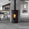 Edilkamin Pelletofen Cherie 11 Evo Air Tight C (RLU) Keramik bordeaux