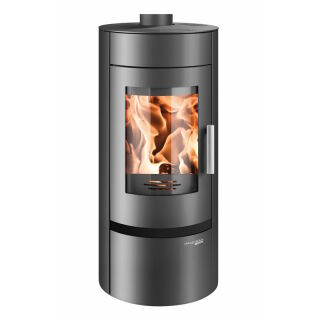 Haas+Sohn Kaminofen Premium UPPSALA-III Easy perl-anthrazit, Blende schwarz glänzend 0420915110000