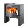 Haas+Sohn Kaminofen Premium MAYFAIR Easy perl-schwarz, Keramik metallic