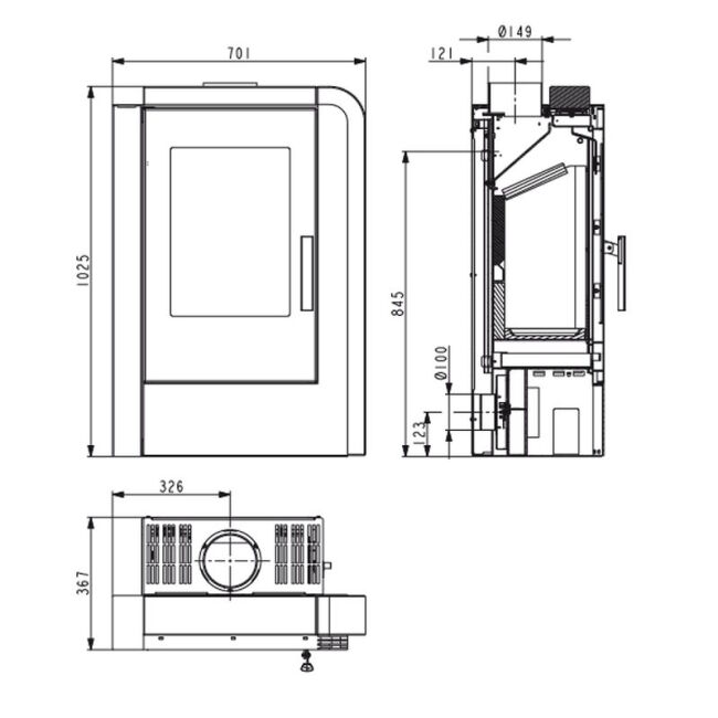 Haas+Sohn Kaminofen Home ARUBA easy
