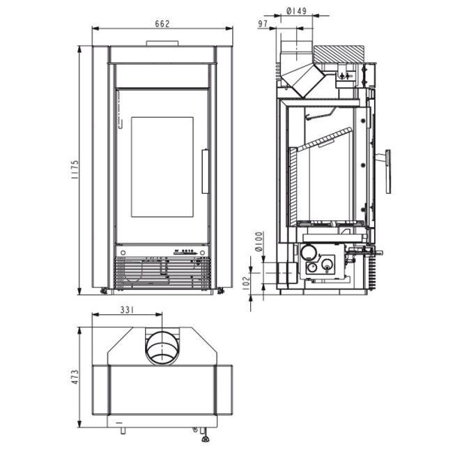 Haas+Sohn Kaminofen Home HASVIK Stein Woodstone