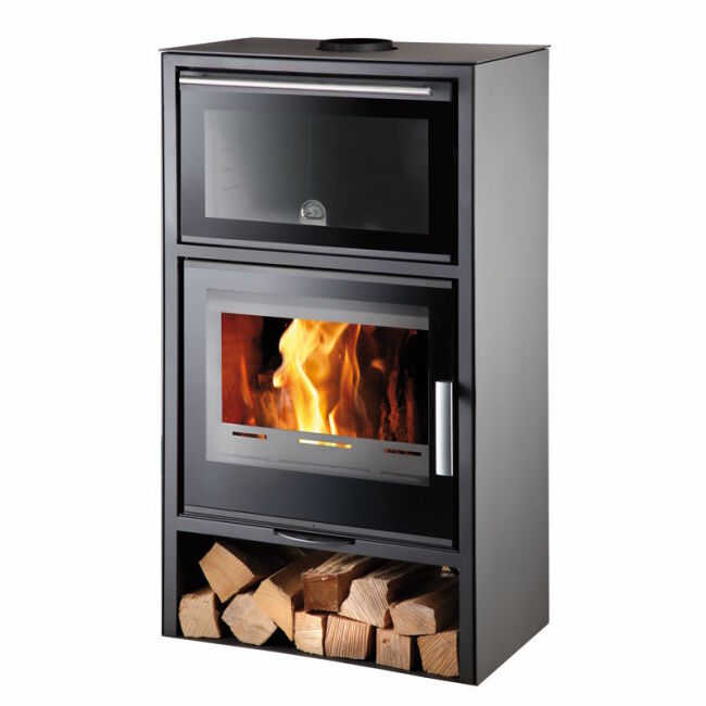 Haas+Sohn Kaminofen Home LONDON II Easy Back mit Backfach