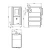 Haas+Sohn Küchenherd Premium HSD 40.5 SF -C, Glaskeramikplatte, weiß
