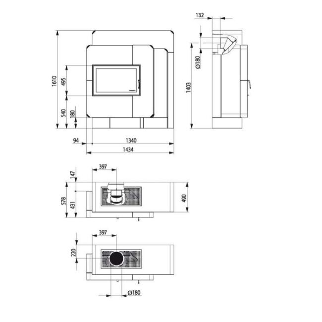 Haas+Sohn Kaminbausatz Home ARLBERG