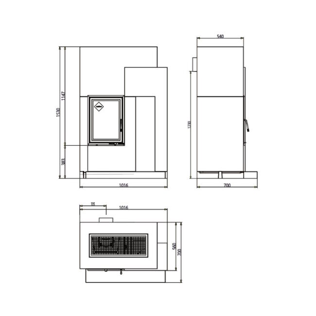 Haas+Sohn Kaminbausatz Home ASCIM-II