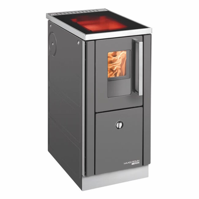 Haas+Sohn Küchenherd Premium HSD 40.5 SF -C, Glaskeramikplatte, anthrazit