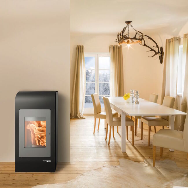 Haas+Sohn Pelletofen Home HSP 2.17 HOME-II perl-grau
