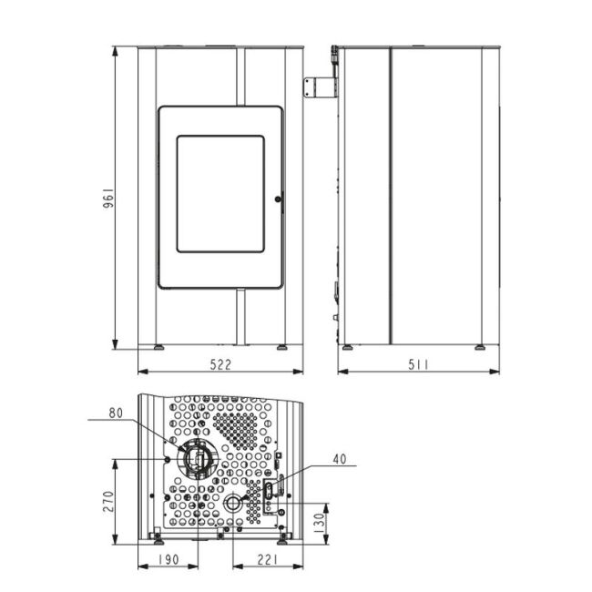 Haas+Sohn Pelletofen Premium HSP 2.17 PREMIUM III perl-anthrazit