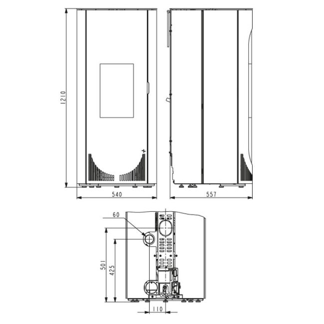 Haas+Sohn Pelletofen Premium HSP 4.0-F3 RLU KV inkl. 2R