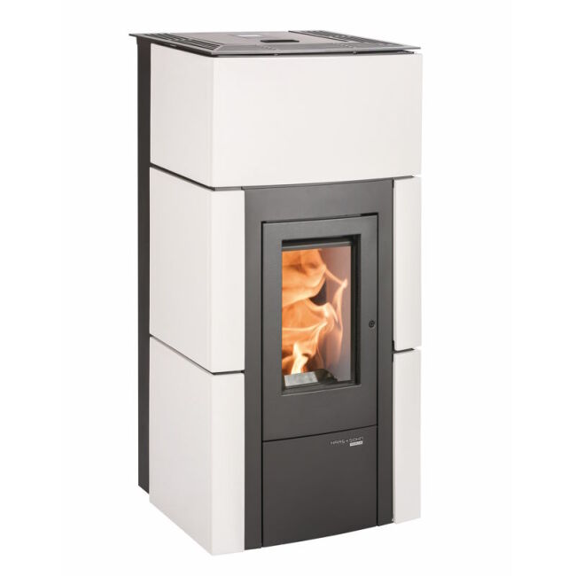 Haas+Sohn Pelletofen Premium HSP 6 HELENA-C RLU perl-anthrazit