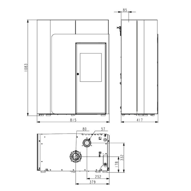 Haas+Sohn Pelletofen Premium HSP 8 VOLTERRA