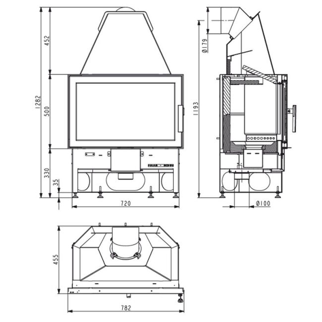 Haas+Sohn Kamineinsatz Home KOMFORT-IV