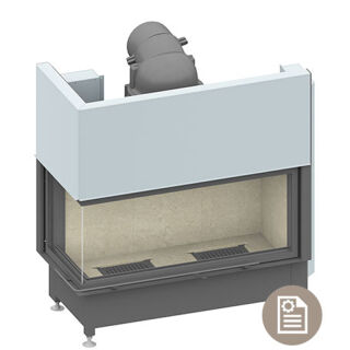 Camina Schmid Kamineinsatz Ekko L 100h, 1-teiliges Glas