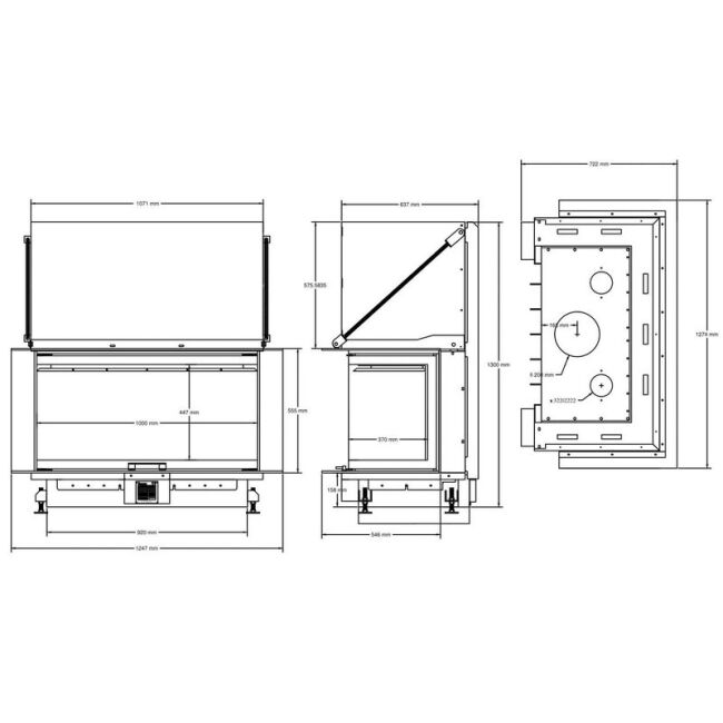 A.Caminetti Kamineinsatz Crystal 110 Max