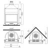 Edilkamin wasserführender Kamineinsatz Acquatondo Plus /CS 22, 23 kW