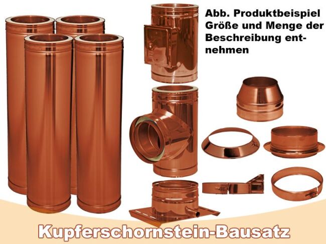 DINAK Kupferschornstein Bausatz DW 180 7,2m