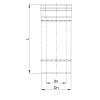 Luft Abgas System konzentrisch Längenelement 500mm DN 100/150