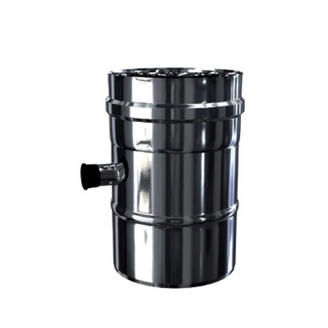 Luft Abgas System konzentrisch Längenelement mit Kondensatableiter DN 60/100