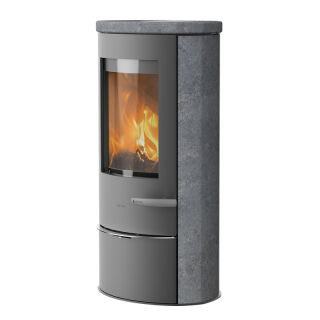 Kaminofen Lotus Liva 5 S mit Natursteinverkleidung,