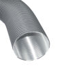 CB Aluflexrohr, farbig beschichtet, 60 cm / 150 cm Grau 80 mm