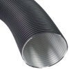 CB Aluflexrohr, farbig beschichtet, 60 cm / 150 cm Grau 80 mm