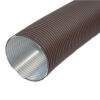 CB Aluflexrohr, farbig beschichtet, 60 cm / 150 cm Schwarz 80 mm