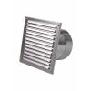 CB Außenluftgitter 21x21 mit Stutzen 150 mm Edelstahl