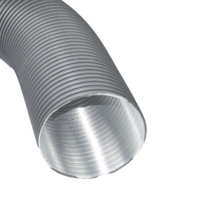 CB Aluflexrohr, farbig beschichtet, 60 cm / 150 cm Schwarz 80 mm