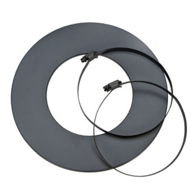 CB Rosetten Set beschichtet Grau 59 / 199 mm
