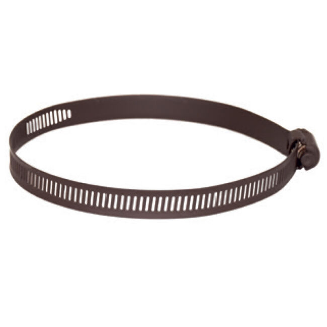 CB Schlauchklemme für Aluflexrohr, farbig grau 100 mm