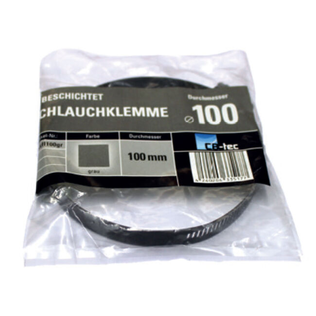 CB Schlauchklemme für Aluflexrohr, farbig braun 50 mm