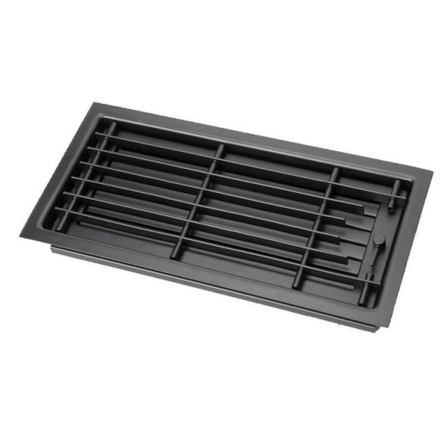 CB Deckengitter mit breitem Einbaurahmen schwarz 45x15