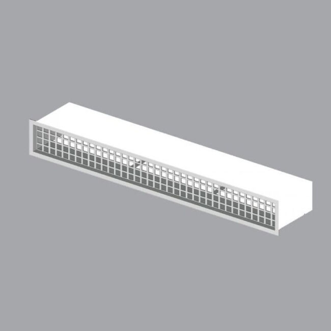 CB Blende D2 für Luftleiste 606 mm Edelstahl