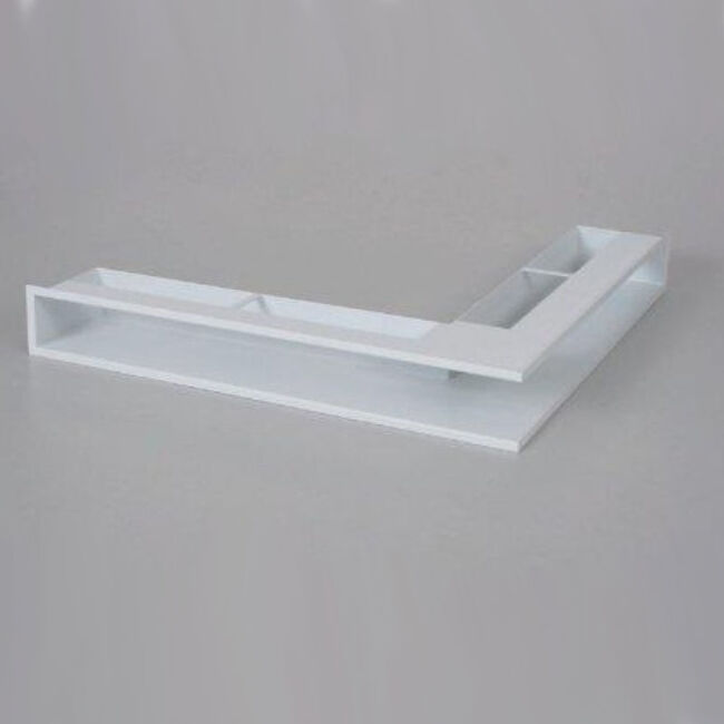 CB Eckluftleiste 560x560 mm weiß gleichschenkelig
