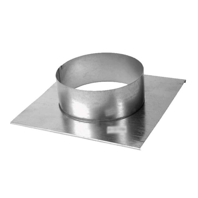 CB Stutzblech mit Anschlußstutzen 20x15 cm DN 100