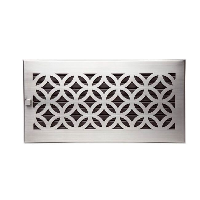 CB Warmluftgitter mit Designblende Edelstahl D1