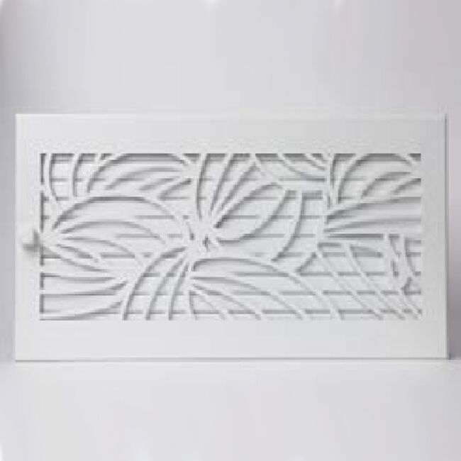 CB Warmluftgitter mit Designblende weiß D1