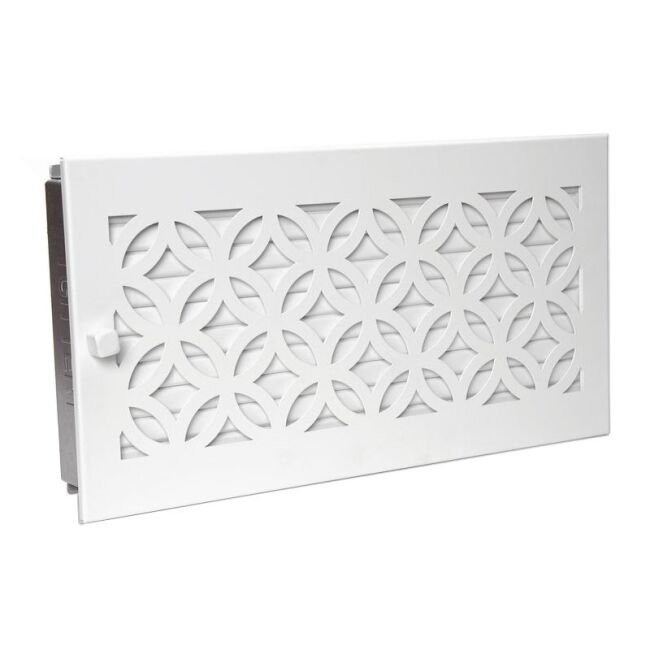 CB Warmluftgitter mit Designblende weiß D1