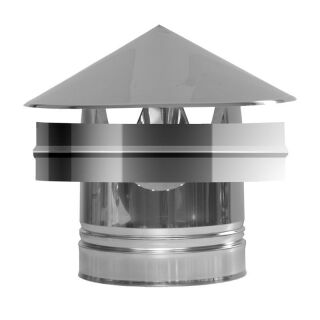 DINAK Edelstahlschornstein Wind Und Regenhaube DW Ø150 03NJ15012DW5