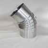 Aluminium-Bogen 45° DN 150 mm, mit Reinigungsöffnung