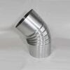 Aluminium-Bogen 90° DN 150 mm, ohne Reinigungsöffnung