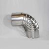 Aluminium-Bogen 90° DN 180 mm, ohne Reinigungsöffnung