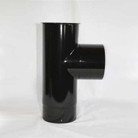 Kapselknie 330 mm DN 120 mm, High-Quality-Line schwarz glänzend emailliert