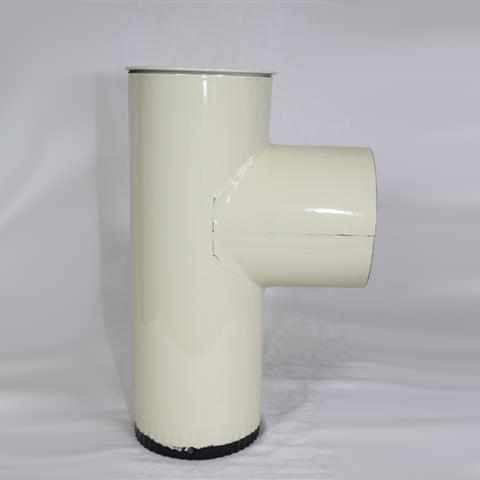 Kapselknie 330 mm DN 130 mm, High-Quality-Line beige emailliert