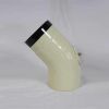 Bogen 45° DN 120 mm glatt mit Reinigungsöffnung, High-Quality-Line beige emailliert